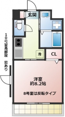 プロスペリタ大宮Sの間取り図