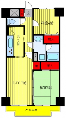 モンシャトー川口の間取り図