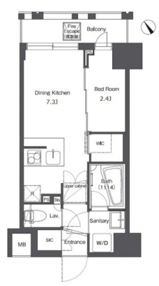 コンフォリア台東根岸の間取り図