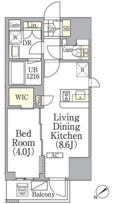 ジオエント池袋の間取り図