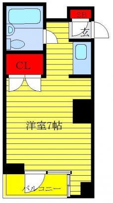 弥生コーポシエスタの間取り図