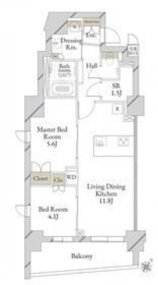ＬｉｖｅＣａｓａ文京千石ｐｒｅｍｉｅｒの間取り図