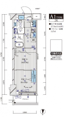 メインステージ本蓮沼の間取り図