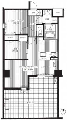 フィルージュ浦和常盤の間取り図