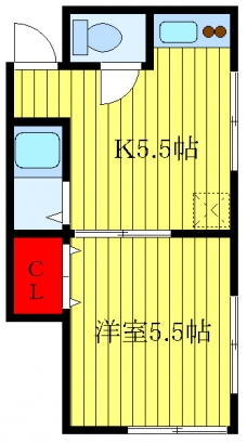 結城ハイツの間取り図