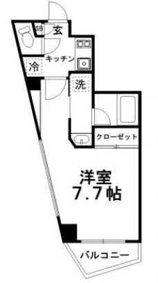 ＯＺＩＯ常盤台　６０４の間取り図