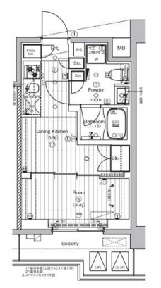 PREMIUM CUBE 王子神谷の間取り図