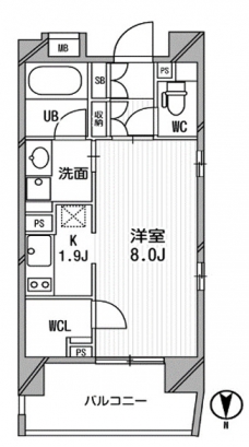 クリオ西池袋の間取り図