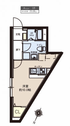 レピュア竹ノ塚レジデンスの間取り図