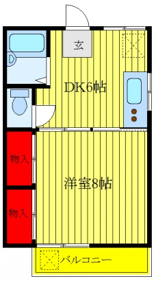 常盤台ビューテラスⅡの間取り図