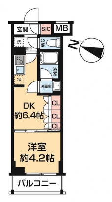 ＡＲＣＯＢＡＬＥＮＯ ＨＡＳＵＮＥⅠの間取り図