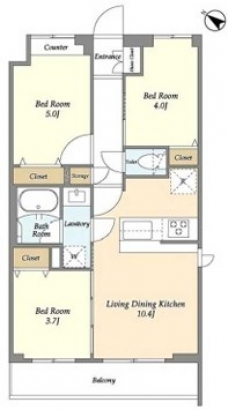 グランカーサ王子Ⅱの間取り図