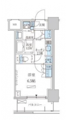 パークアクシス東上野の間取り図
