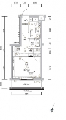 アルテシモデュースの間取り図