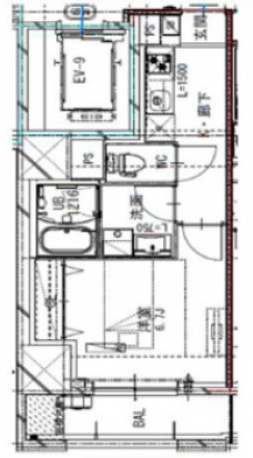 フロンティアレジデンス板橋の間取り図