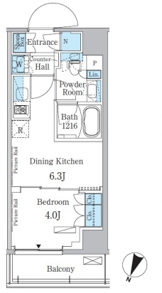 パークアクシス大塚サウスレジデンスの間取り図