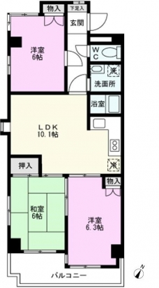 コモビアレの間取り図