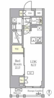 アジールコート王子の間取り図