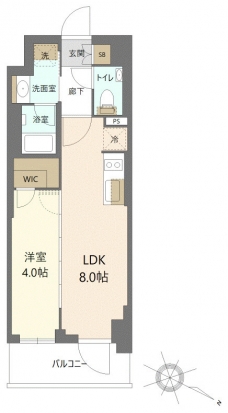 デュオステージ浦和岸町の間取り図