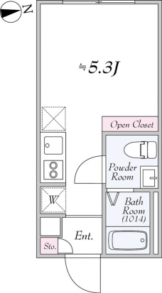 Grado OYAMAの間取り図