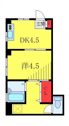 エステート新井の間取り図