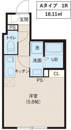 レピュア北千住レジデンスⅡの間取り図