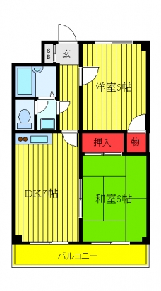 レジデンスラクダザカの間取り図