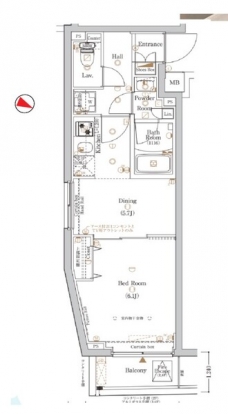 Log練馬駅前の間取り図