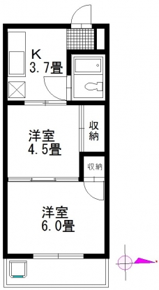 リナス川口の間取り図