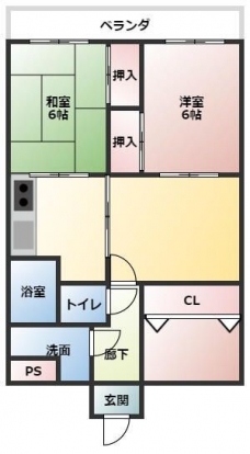 ロイヤルメゾンⅡの間取り図