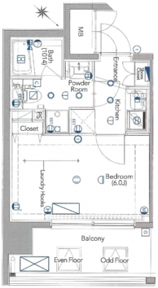 プレセダンヒルズ西川口の間取り図