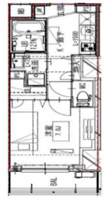 フロンティアレジデンス板橋の間取り図