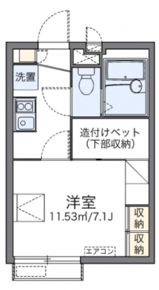 レオパレスフラワーガーデン町屋の間取り図
