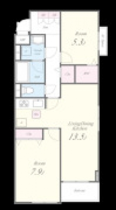Morris芝の間取り図