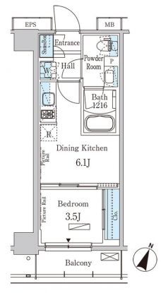 パークアクシス大塚サウスレジデンスの間取り図