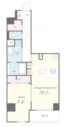 Eau・Clair 道灌山の間取り図
