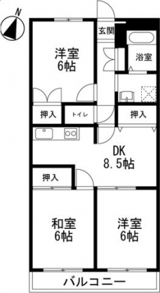 メゾン大西の間取り図