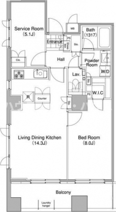 コンフォリア東池袋ＷＥＳＴの間取り図