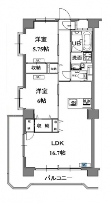グランメール戸田の間取り図