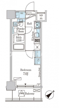 パークアクシス大塚ガーデンスクエアの間取り図