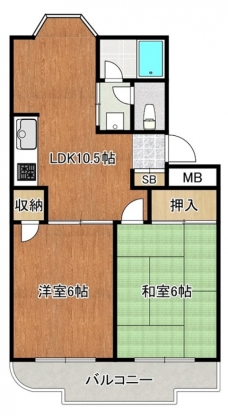 ぐらんどりぶ三番館の間取り図