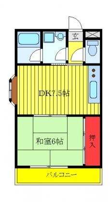 HOPEハイツの間取り図