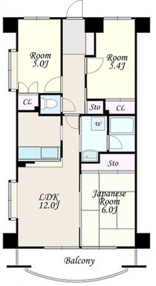 エクセルなみきの間取り図