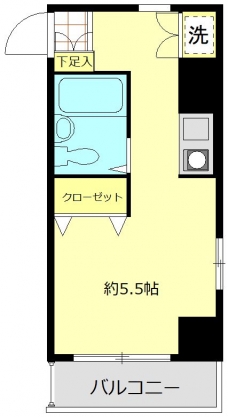 コーポ数納の間取り図