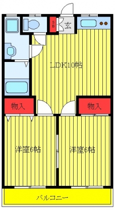 クリフ若木Ⅱの間取り図