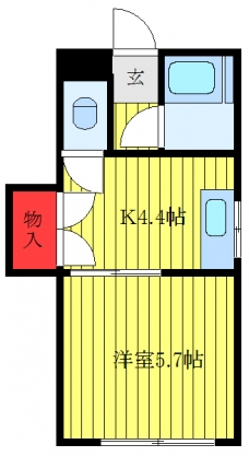 フラワーコーポの間取り図