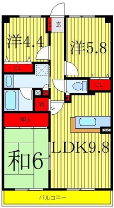 フォーリスト・フジカの間取り図