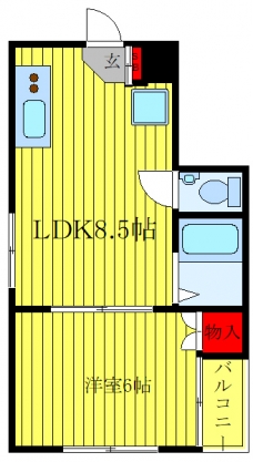 メゾン宏和A棟の間取り図