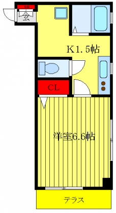 メゾンアカネの間取り図