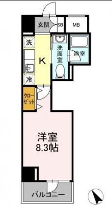 コンシェリア東京(IRIYASTATION FRONT)の間取り図